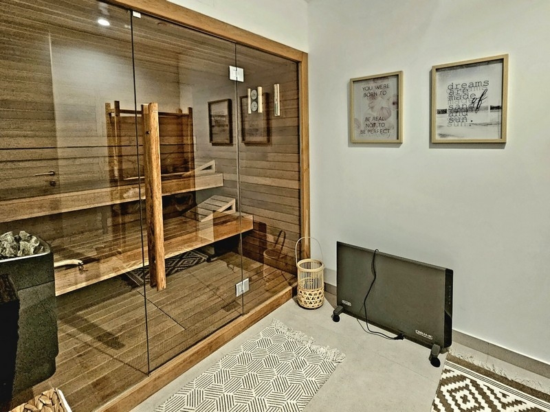 Sauna au sous-sol
