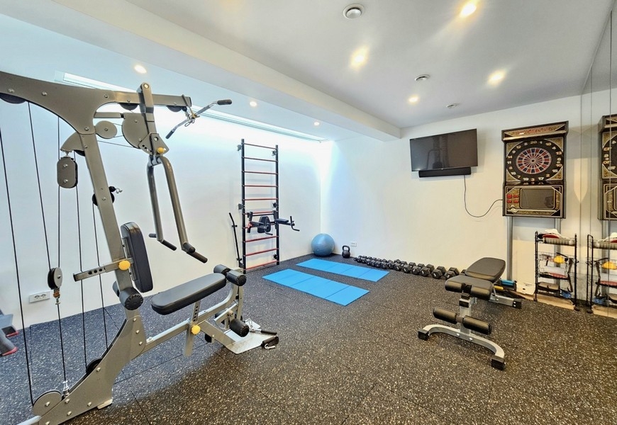 Espace fitness de la villa en Croatie
