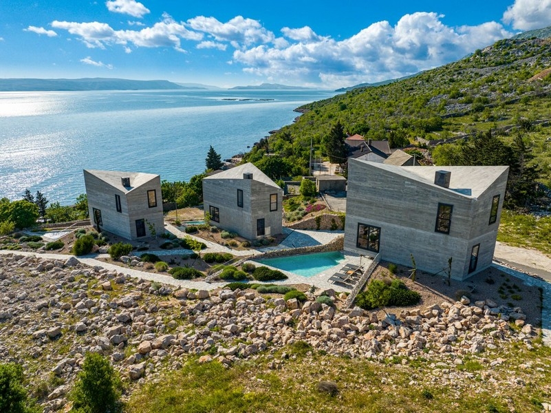 Villa avec piscine et vue mer à Lukovo Sugarje