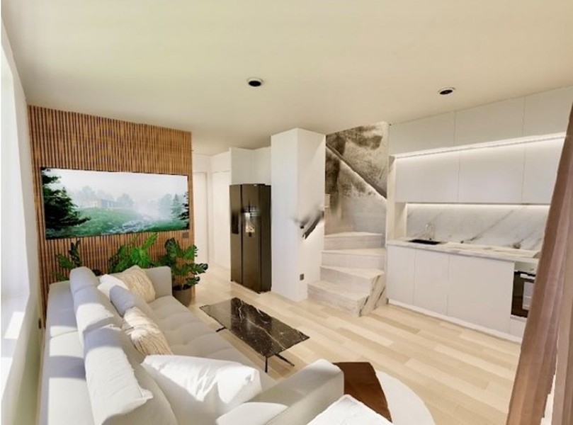 Visualisation du séjour du troisième appartement