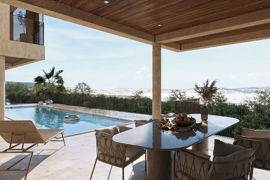 Villa neuve avec piscine et vue mer à Trogir, île de Ciovo