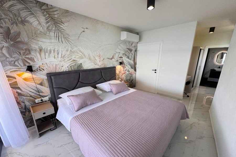 Chambre avec papier peint photo