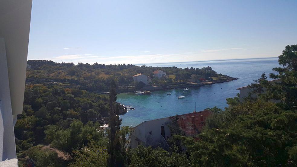 La vue mer depuis la villa d'appartements à vendre sur Pag. Biens en bord de mer - Panorama Scouting